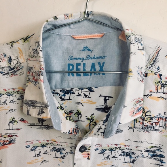 Tommy Bahama Other - Tommy Bahama Relax Textured Hawaiian Shirt XXL